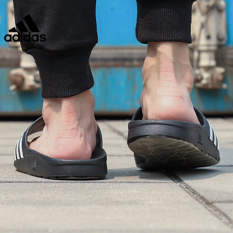 adidas阿迪达斯拖鞋凉鞋男鞋夏季新款男子室内户外运动休闲游泳沙滩鞋