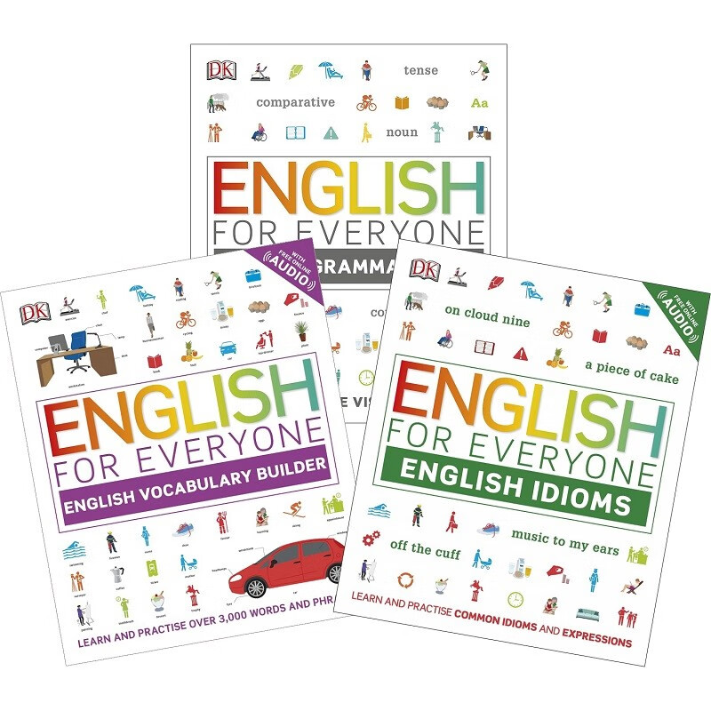Dk人人学英语english For Everyone 3册套装语法 习语 词汇英语自学书籍 摘要书评试读 京东图书