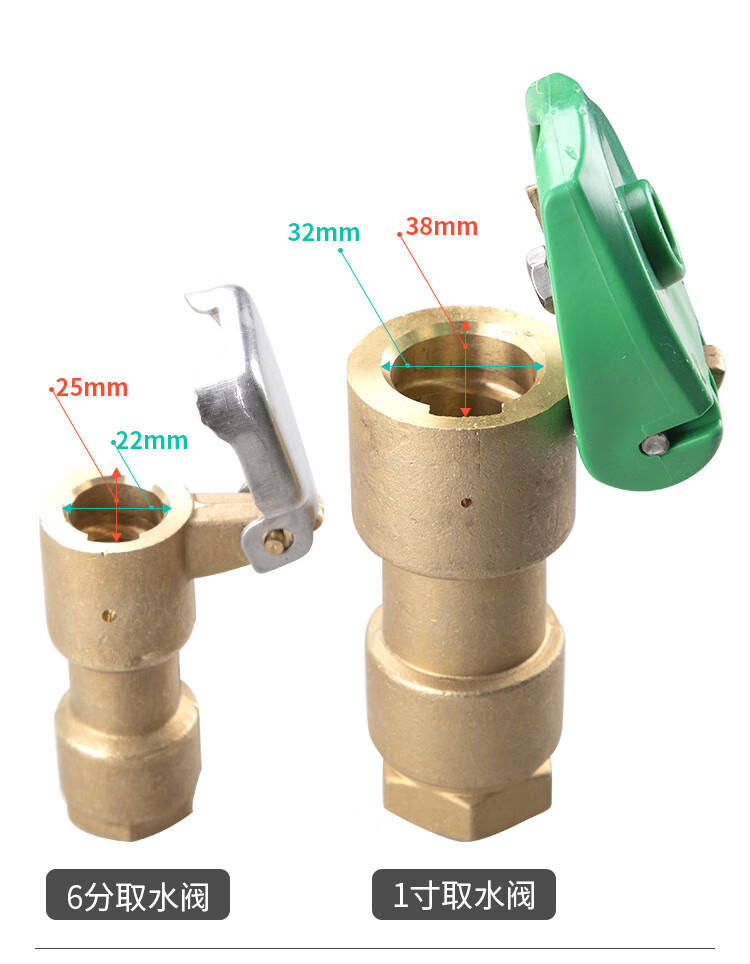 绿化取水器6分dn25快速取水阀全铜取水器园林绿化黄铜草坪1寸取水口铜
