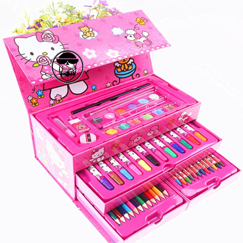 小朋友的彩色笔儿童水彩笔套装画画笔美术用品文具礼盒绘画画笔铅笔