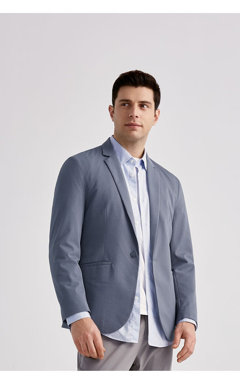 虎都fordoo西装男商务休闲便西平驳领男士西服舒适亲肤单西常规挺括