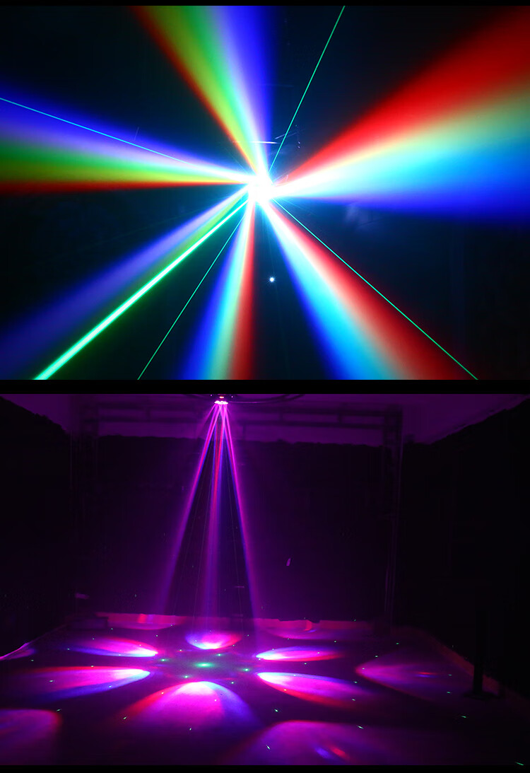 摇滚彩灯 led六颗蜂眼灯ktv闪光灯激光灯酒吧彩灯镭射光束灯舞台灯光