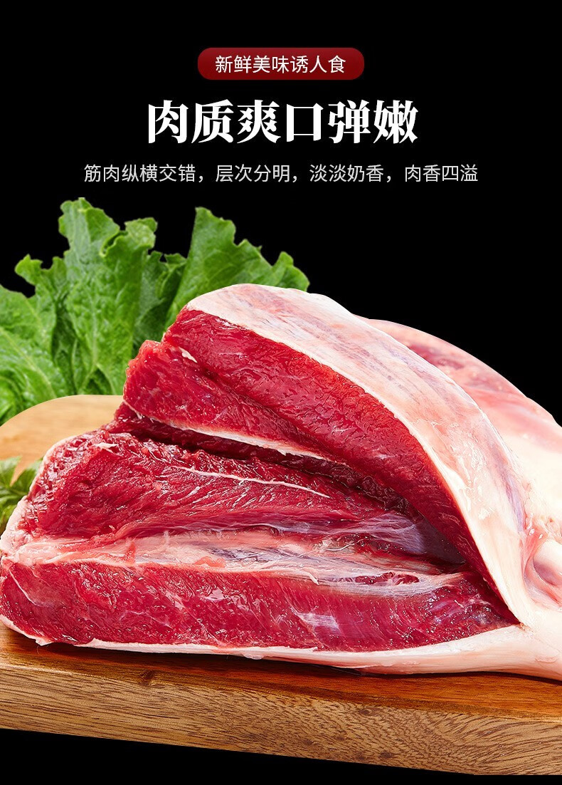 新鲜冷冻原切牛腱子肉可卤煮精选原切黄牛腱肉5斤