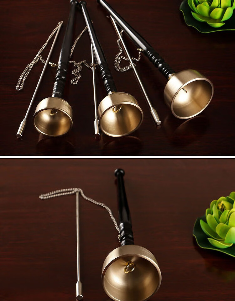 佛教用品 法器台湾引磬法器引磬铜罄铜直柄引罄念佛