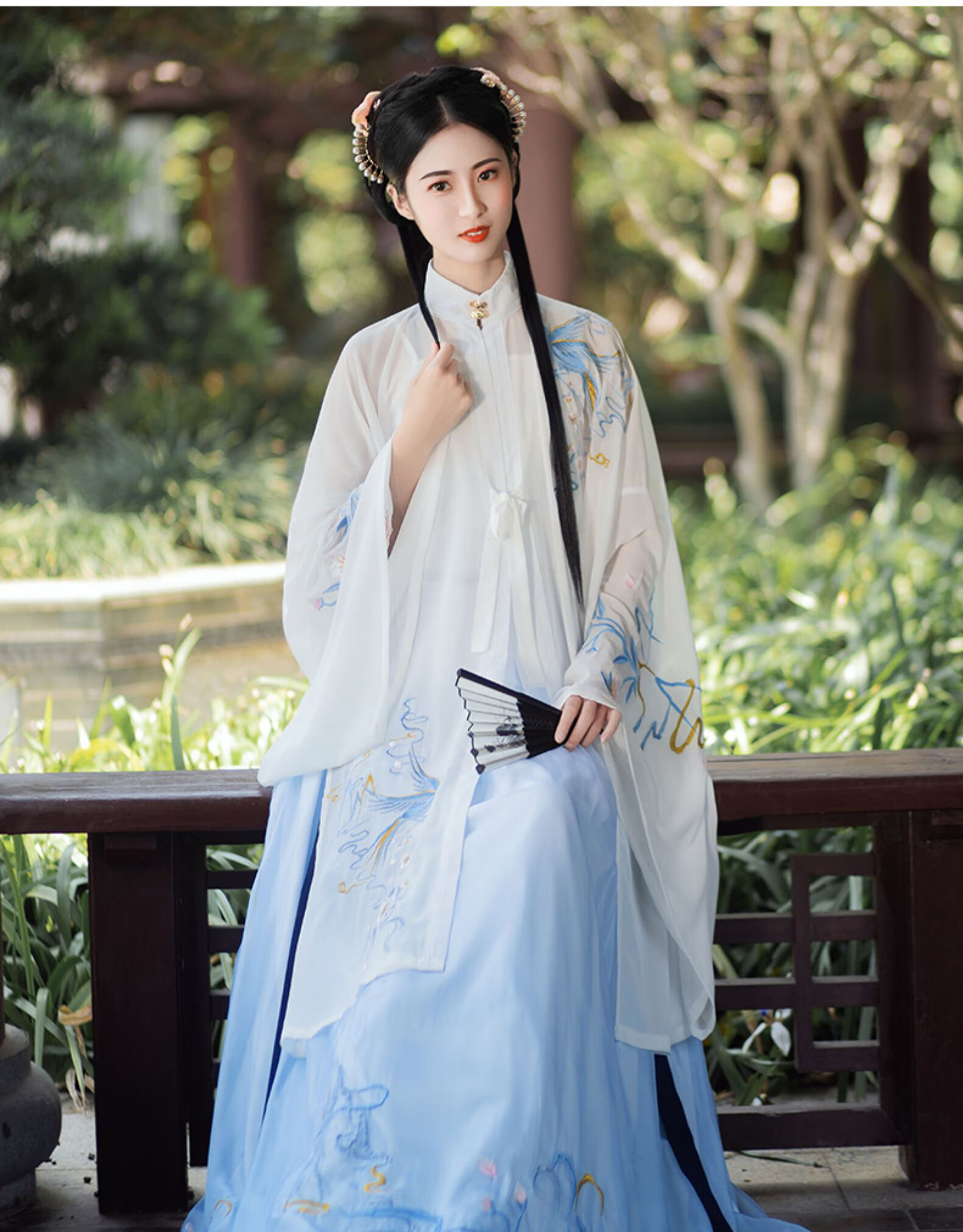 汉服女明制立领鹊归原创中国风长袄2020春夏秋季仙气薄款齐腰古装女