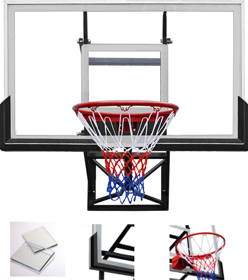 篮筐室内挂式家用篮筐篮球架挂墙式成人家用篮球框户外可升降投篮框
