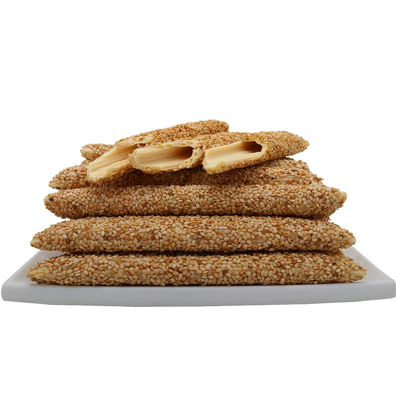 老式手工芝麻糖芝麻杆芝麻棒棍酥脆灶糖香酥麦芽糖 麻糖250克【图片