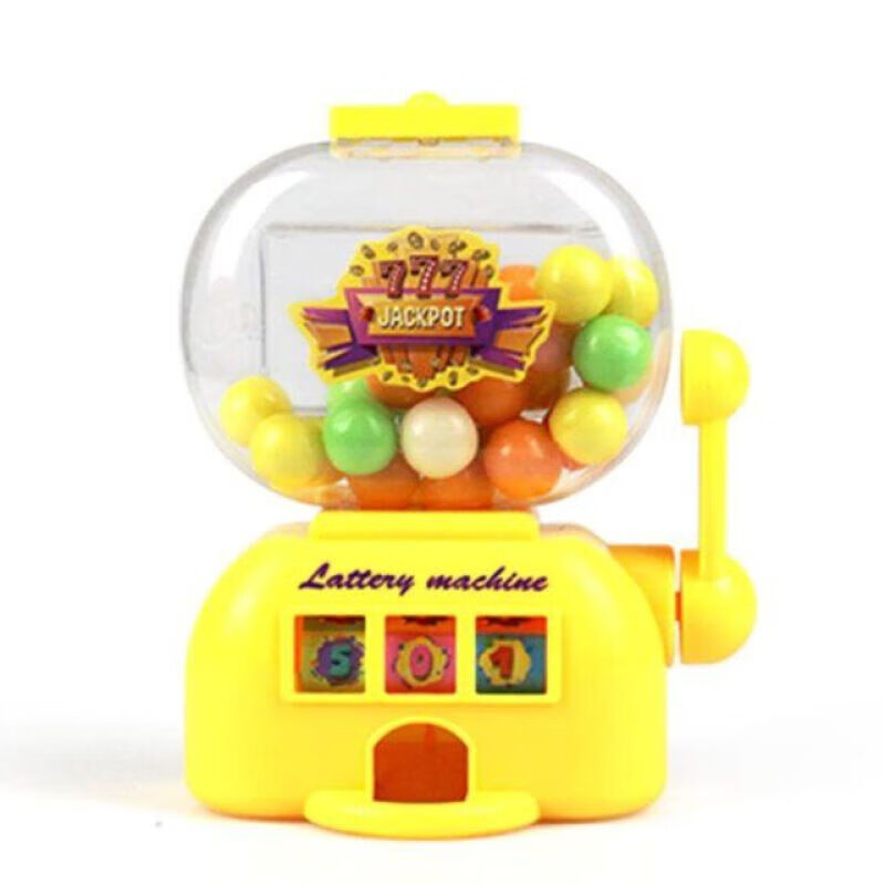 儿童迷你扭蛋机玩具幸运摇奖机小型糖果机少女扭糖机趣味出糖摇奖机3