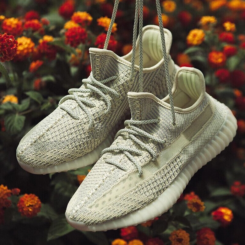 阿迪达斯(adidas)yeezy 椰子350黑天使纯黑跑步鞋男鞋女鞋低帮休闲鞋