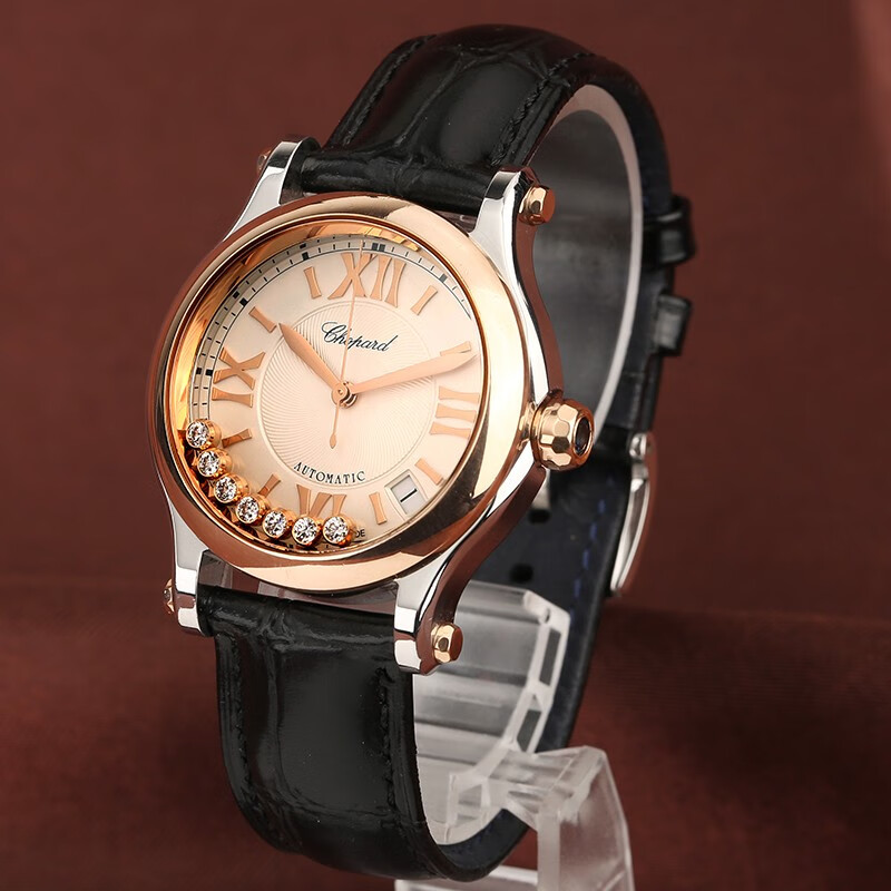 【二手95新】萧邦278559-6008 happy sport系列自动机械36mm名牌女款