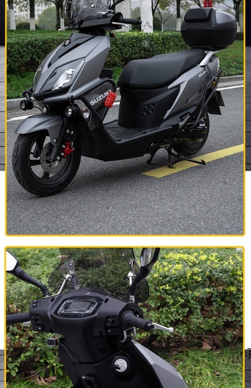 适配轻骑铃木uy125百年纪念版保险杠改装防摔杠uy125t前后保护杠加厚