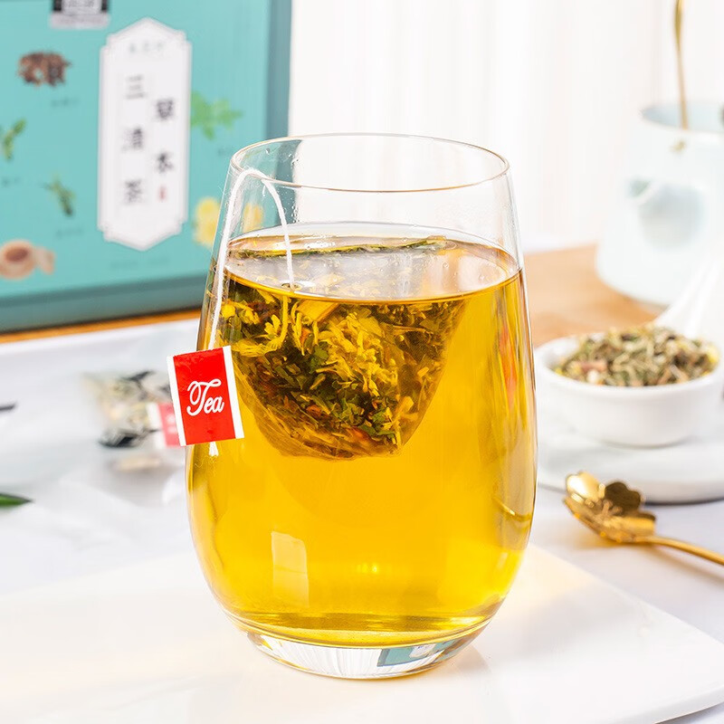 【买2送 1】美芝仟草本三清茶鸿恩本草 200克每盒 lwx5 一盒【图片