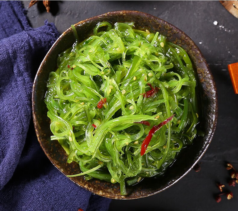 海洋谷日料裙带菜250g海藻沙拉寿司下饭小菜海藻丝酸甜味裙带菜250g