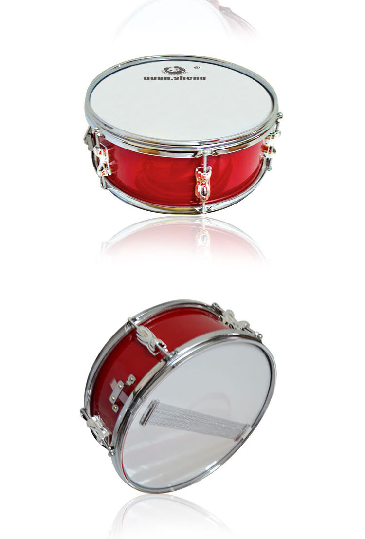 厂家直销小军鼓11314英寸红双音军鼓幼儿园队鼓学生儿童洋鼓13英寸