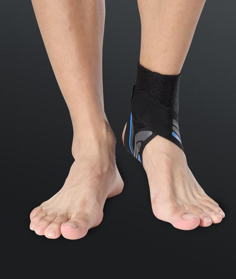 护踝女运动扭伤脚踝保护套踝关节固定护脚护脚踝绷带袜套脚环薄款蓝色