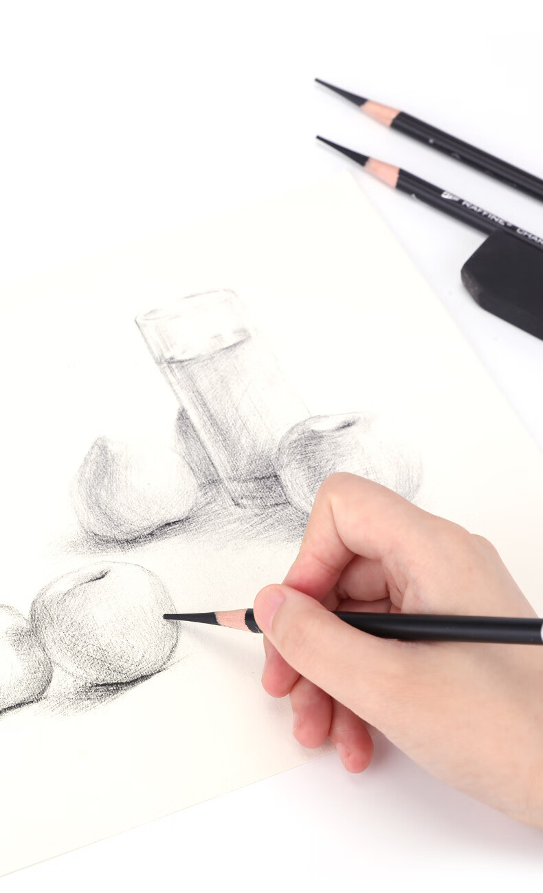 炭笔速写绘图铅笔2h4b6b8b绘画工具写生铅笔学生美术用品白炭笔工具