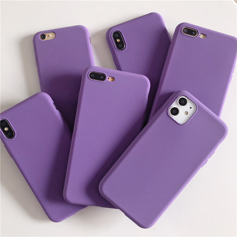 砂岩紫色适用于华为mate20/20pro/20x手机壳荣耀8/9/10/20青春版磨砂