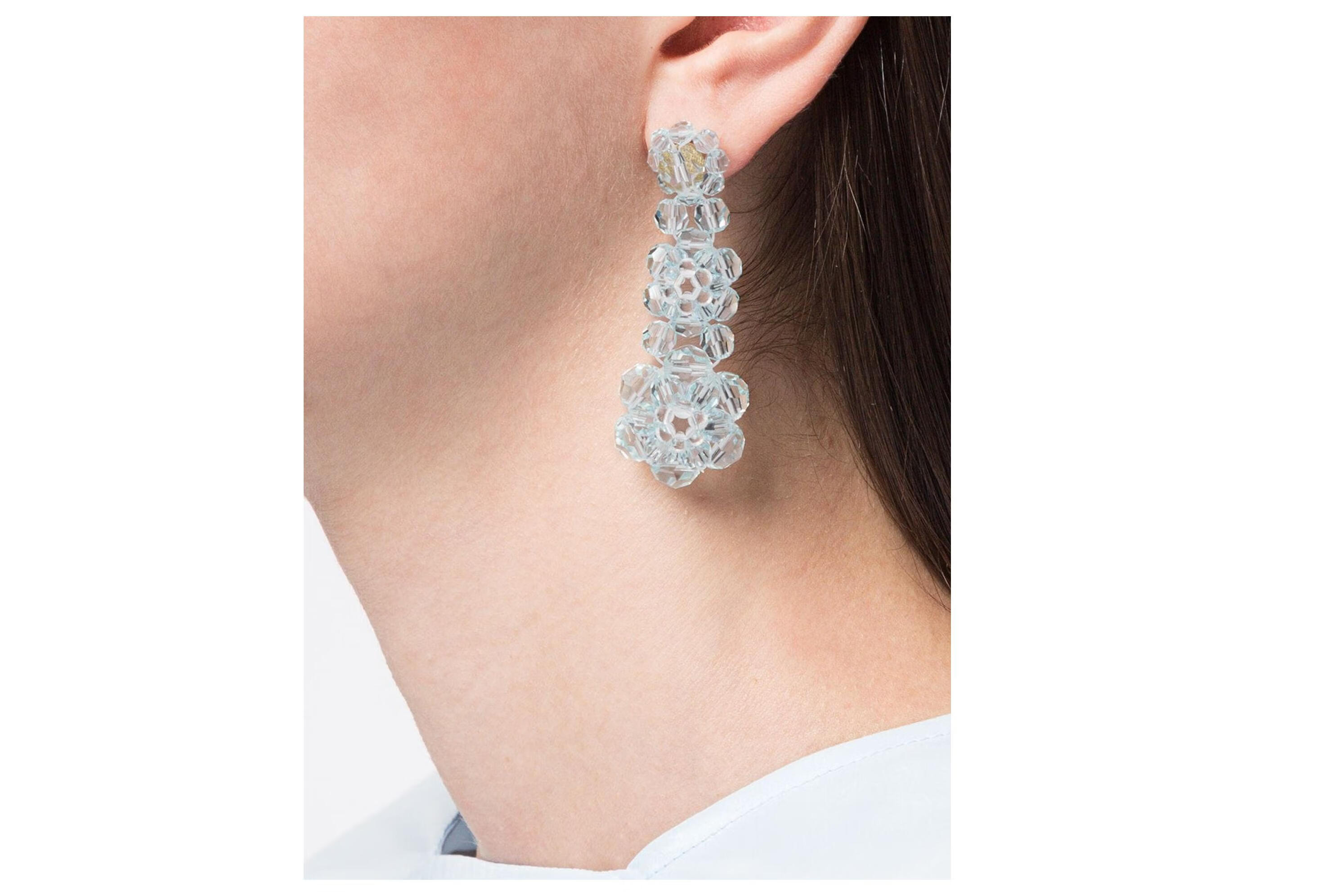 simone rocha 女士 叠层吊饰耳环 粉色 均码【图片 价格 品牌 报价】