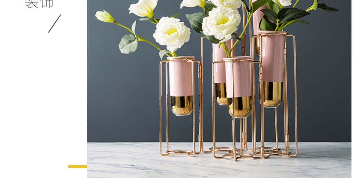 纤雅洁轻奢风摆件创意现代简约酒柜装饰品家居北欧客厅餐桌小工艺品