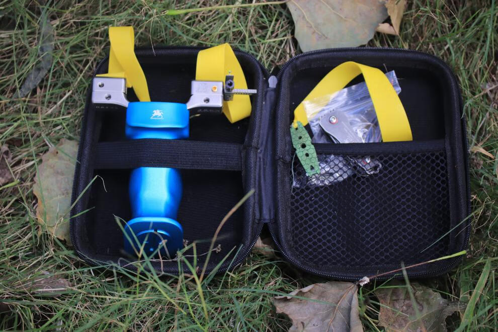 【可发新疆】阿拉善玉皇大帝二代钛合金扁皮筋弹弓竞技弹弓强力高精准