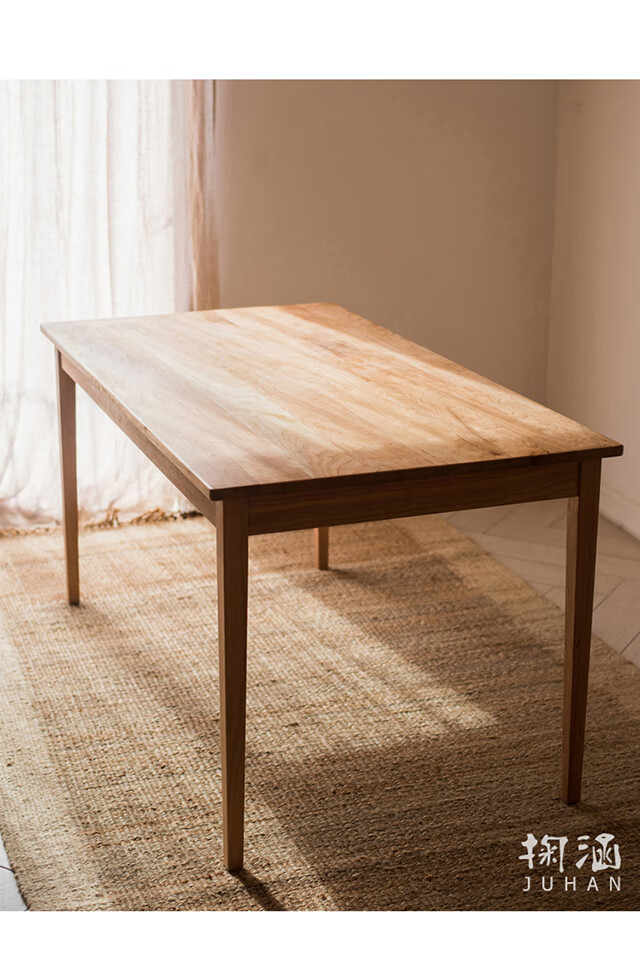 桌子电脑桌工作台黑胡桃红樱白蜡木原色家具定制专拍定制尺寸联系客服