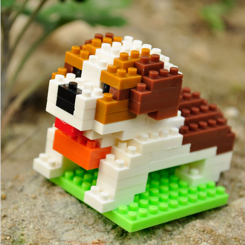 智鹰积木钻石玩具动物微型小颗粒拼装成人成年人高难度可爱创意摆件