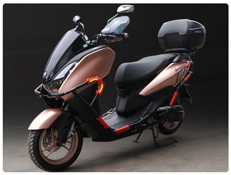 小城伊香 适用雅马哈巡鹰前防摔护杠保险杠后防护杆jym125-3改装尾箱