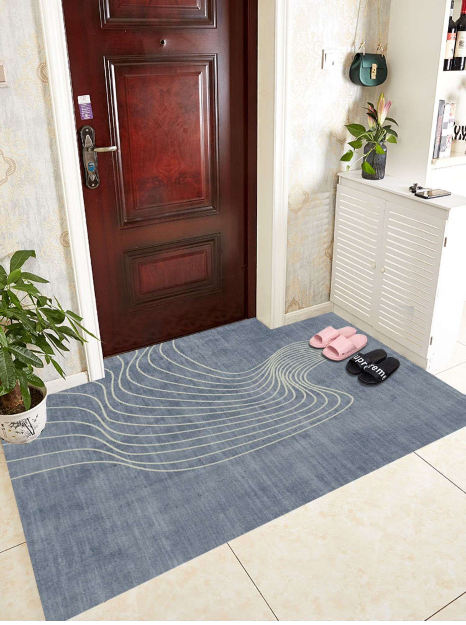 超薄地垫不卡门 地垫1mm不卡门入户门门垫进门薄款脚垫门口垫子防水