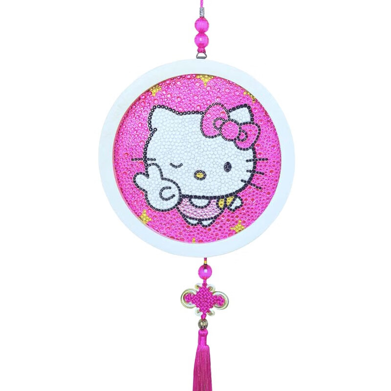 儿童钻石贴画手工制作材料包女孩女童小学生礼物水晶玩具美人鱼圆框