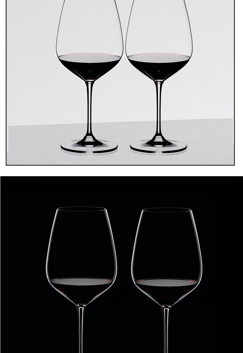 奥地利醴铎riedel 黑领结祝福型手工醒酒器红酒杯2支 4支 欧式礼盒 红