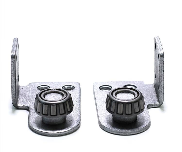 地轴通用型免挖坑地上左右轴承底座配件小号四孔 地轴底座带轴承一左