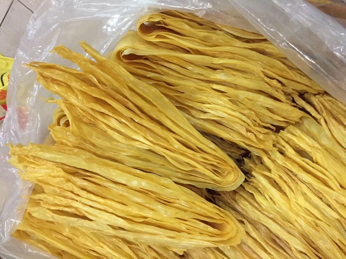 正宗广西桂平腐竹社坡农家散装自制手工原味新鲜干货素肉黄豆制品圆枝