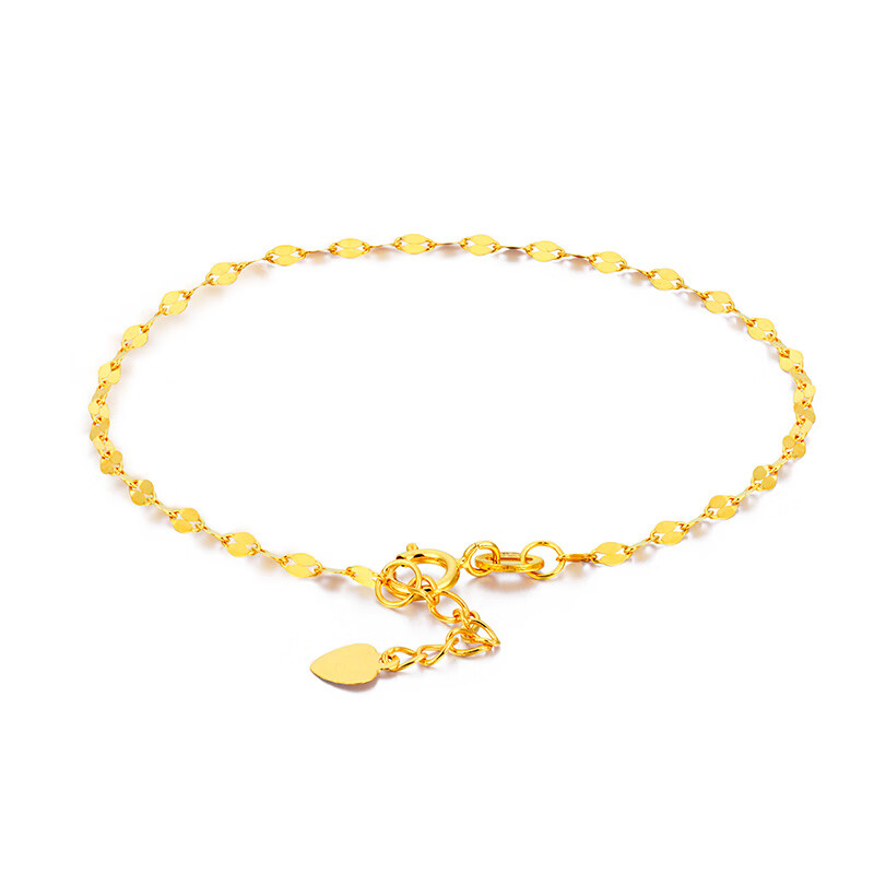 诗普琳k金手链玫瑰色18k金嘴唇手链送女友kb214501(付款后10天内发货)