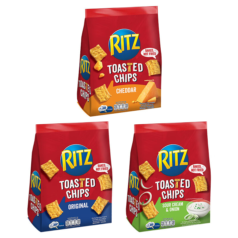 越南ritz卡夫乐之脆片饼干229g芝士味原味咸烘烤薄脆饼干网红零食原味