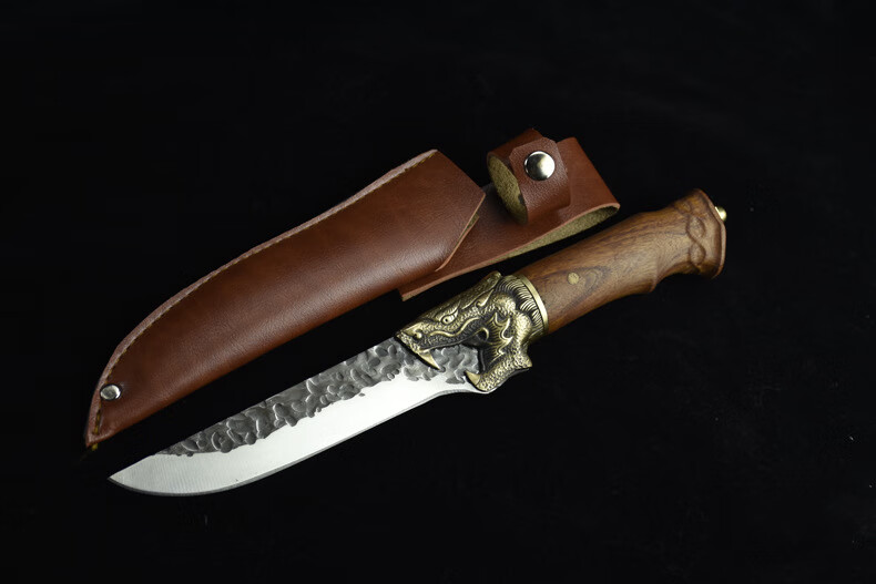 龙泉手工锻打剃骨刀锋利特快刀屠宰牛羊分割刀杀猪尖刀肉联厂专用刀龙