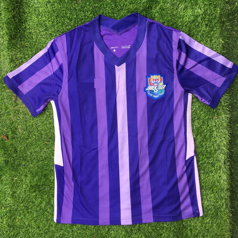 津门虎球衣新款中超天津主场白色客场紫色球迷服泰达球衣 紫色上衣:29