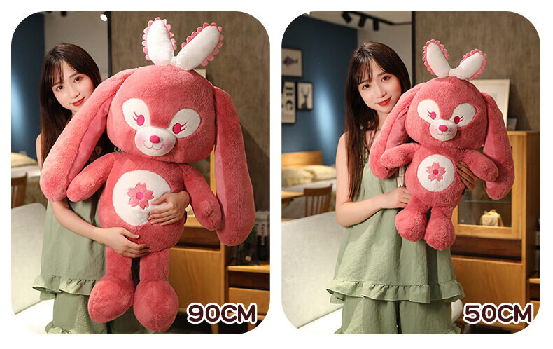 抖音同款可爱花结兔公仔送女友毛绒玩具玩偶兔子沙发床上安抚陪睡送
