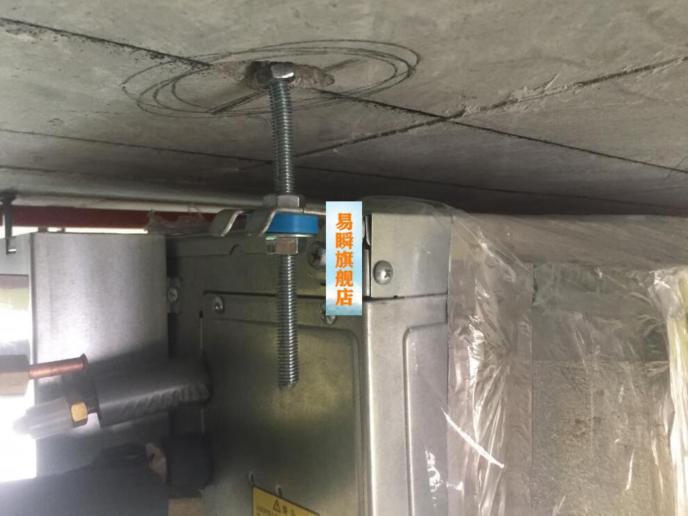 中央空调内机天花机风管机新风机减震垫防震圈橡胶垫吊码吊卡杆 黑色