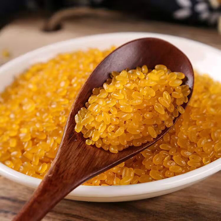 黄金米煮熟后图片图片
