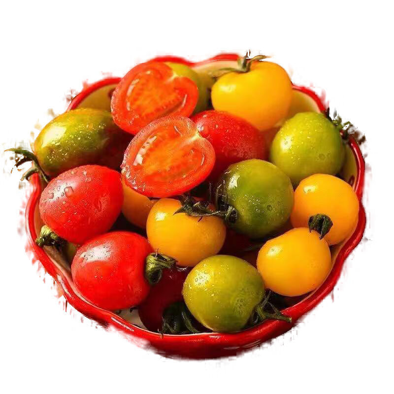 圣女果阳光迷彩小番茄小西红柿生吃自然熟3/5斤 食三舍 贝贝迷彩阳光