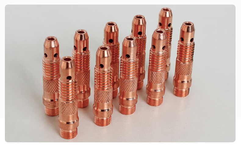 瑞凌锐龙tig171826氩弧焊机焊枪配件长短枪尾钨针夹连接体瓷嘴810只