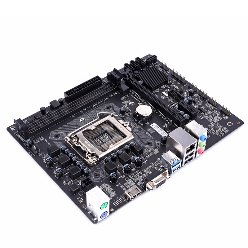 biostar/映泰h110md pro ddr3主板支持ql3x cpu 梅捷七彩虹h110 蓝色