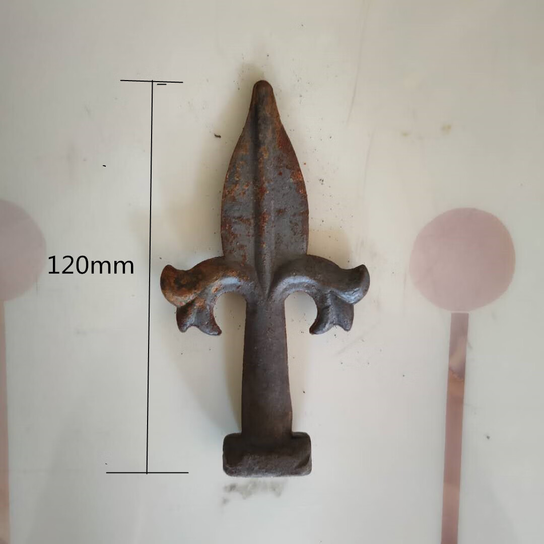铁艺配件锻打枪尖熟铁锻打枪尖铁艺枪头护栏大门栏杆枪尖矛头箭头
