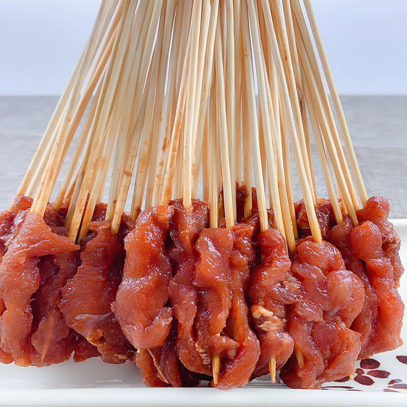 牛肉风味小串手把小吃烧烤牛肉串360串商用油炸烧烤牛肉串串食材食品