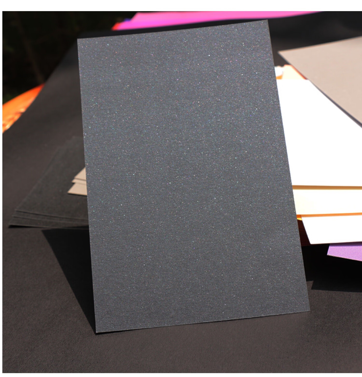 译古a4珠光卡纸片a6彩色厚硬250g空白贺卡手工diy色纸绘画画写字打印