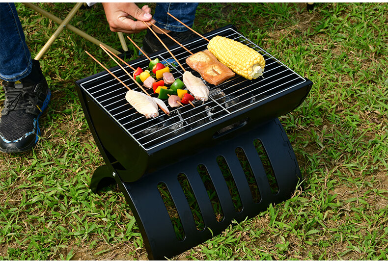 烧烤炉 折叠木炭烧烤架 户外烧烤用具 家用便携野外碳烤炉 野外碳烤炉