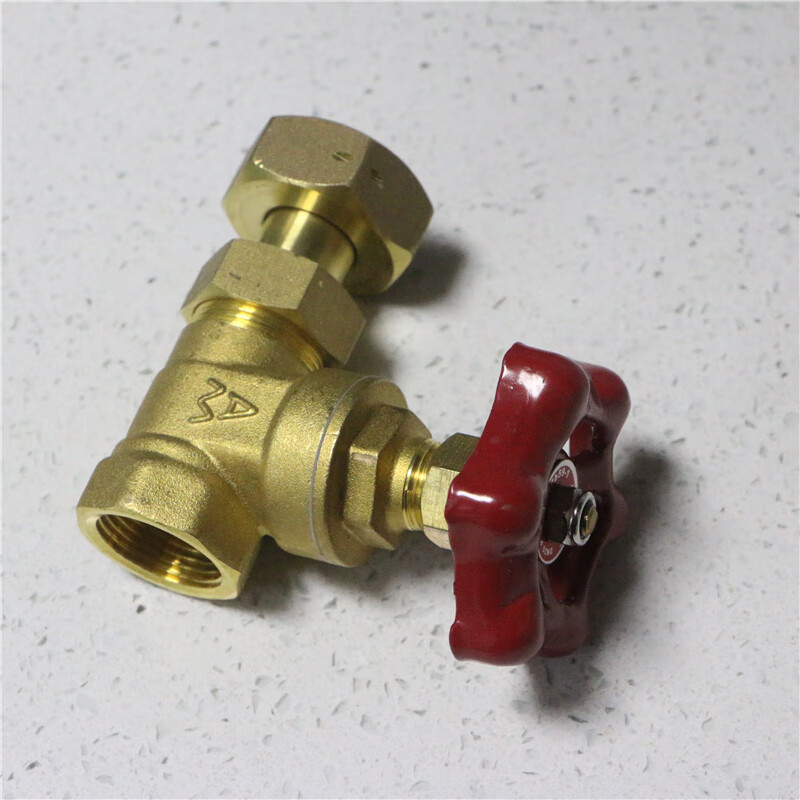 埃美柯水表闸阀z15w16t黄铜表用闸阀异径大小口总阀水表活接转接阀门