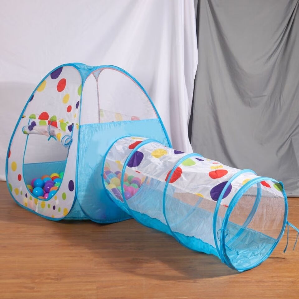 儿童小帐篷玩具折叠速开幼儿特价促销室内户外小房子海洋球游戏屋紫色