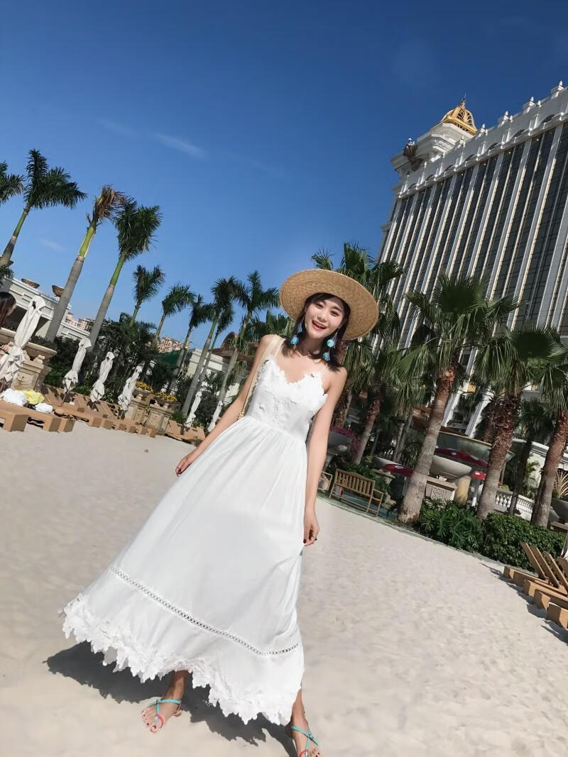 优选好货普吉岛马尔代夫沙滩裙女夏泰国裙子性感漏背连衣裙海边度假
