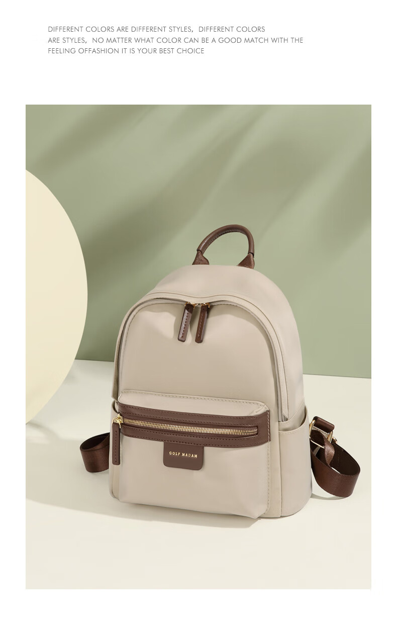 GOLF Women's Backpack, Casual IPad Laptop Bag, Versatile Student Schoolbag, Commuter Travel Bag, Birthday Gift 21